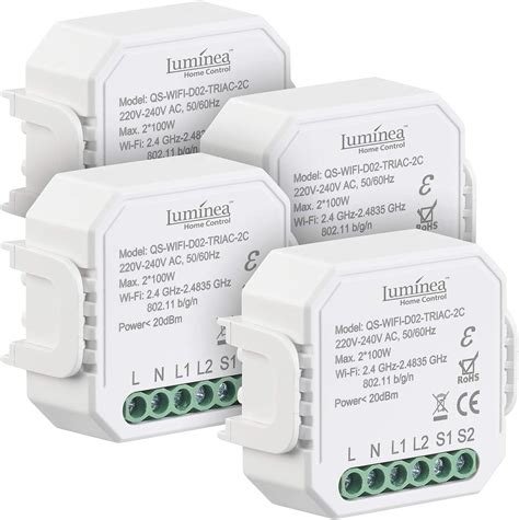 Luminea Home Control Smart Home Dimmer Er Set Wlan Unterputz Kanal