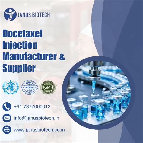 Best Docetaxel Injection Manufacturer Supplier In India Janus Biotech