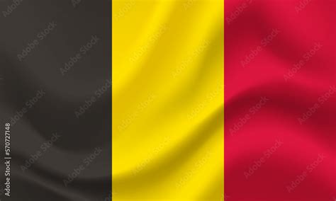 Belgian flag. Flag of Belgium. Official colors and proportion. Belgian ...