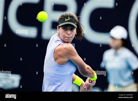 Australian Professional Tennis Player Ajla Tomljanovic Plays Against