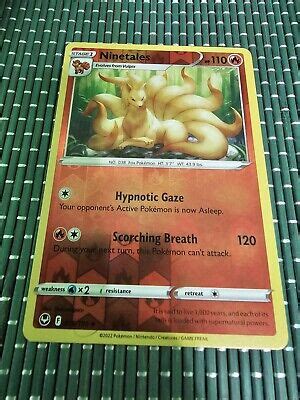 Ninetales Silver Tempest Reverse Holo Uncommon Pok Mon Nm Nm