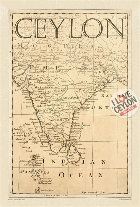 Old Ceylon Map – Vintage Posters of Sri Lanka Ceylon Online