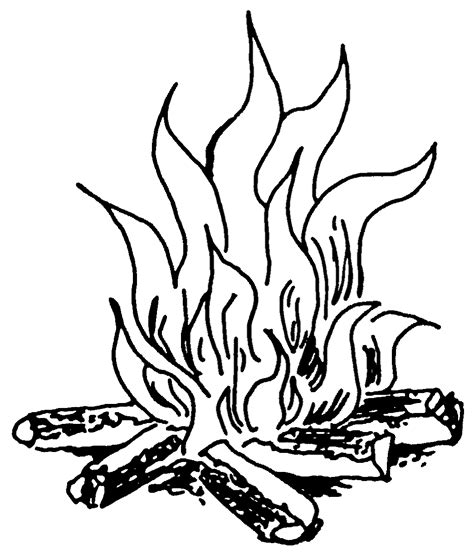 Black and White Fire Drawing | Fire drawing, Fire pit drawing, Drawings