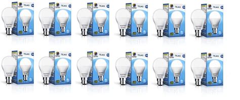 Buy Wipro Tejas Base B22 5 Watt LED Bulb Pack Of 12 Cool Day Light