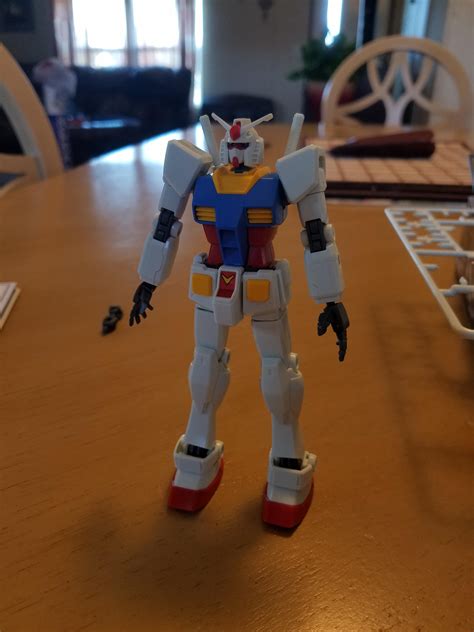 Just Finished My First Gunpla Kit Had A Lot Of Fun Building It Now I