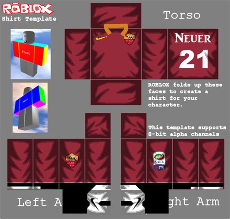 As Roma Roblox Kits for each player