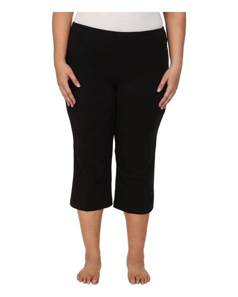 Jockey Active Plus Size Slim Capri Flare In Black Lyst