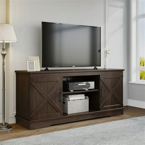 Dextrus Large Farmhouse Tv Stand For 65 Inch Tv Entertainment Center