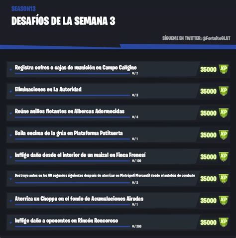 Desaf Os Filtrados De La Semana Y Fortnite Espa Ol Amino