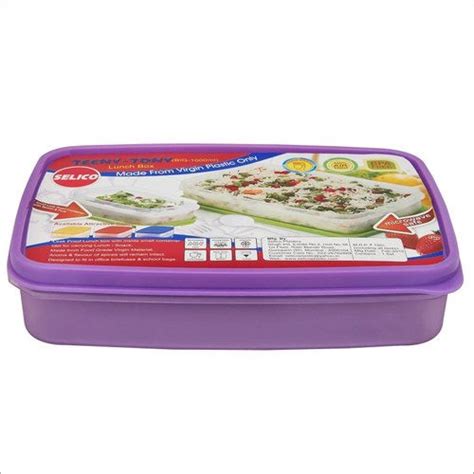 Purple School Plastic Lunch Box At Best Price In Mumbai Selico Plastic