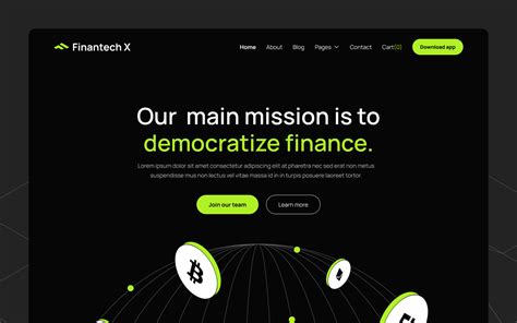 Finantech X Finance Html Responsive Website Template