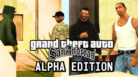 Gta San Andreas Alpha Edition Mission Cleaning The Hood Youtube