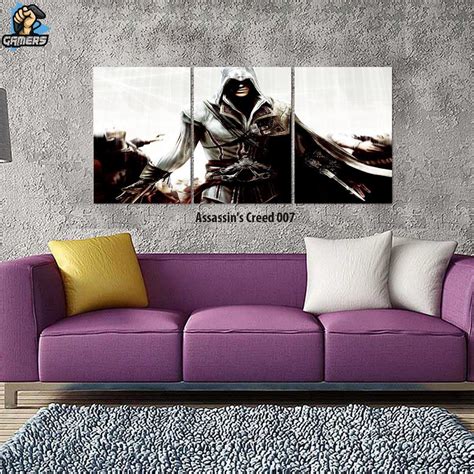 Quadro Decorativo Game Assassins Creed Kit 3 Telas Mod 01 Elo7