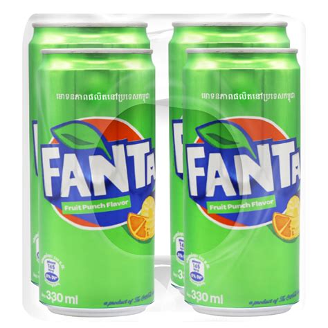 Fanta Fruit Punch 330ml Pack/4Cans | S Liquor