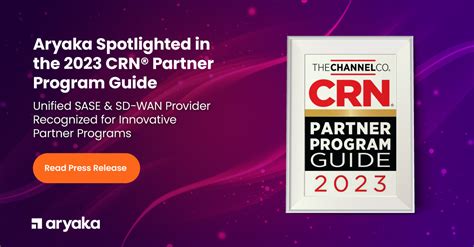 Aryaka Spotlighted In The 2023 Crn® Partner Program Guide