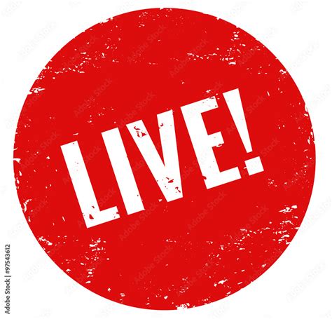 Live Stempel Rot Stock Vektorgrafik Adobe Stock