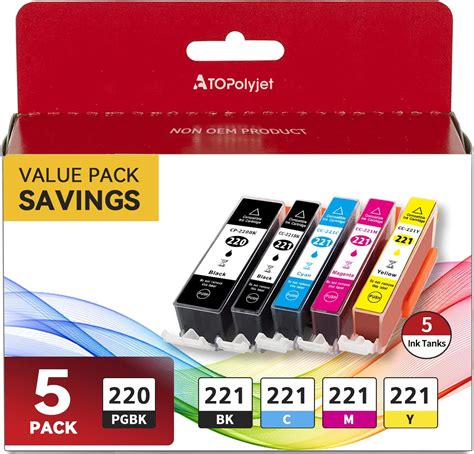 Amazon 220 221 Ink Cartridges Black Color Compatible For Canon