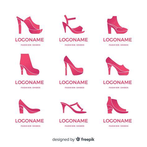 Free Vector Collection Of Fashion Shoe Logos