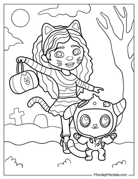 Gabby S Dollhouse Coloring Pages Free Pdf Printables Dollhouse