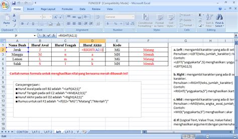 Belajar Rumus Dan Fungsi Dasar Excel Just Share