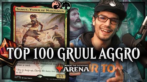 Gruul Aggro MTG Arena Deck Guide Top 100 Mythic Samut Vizier Of