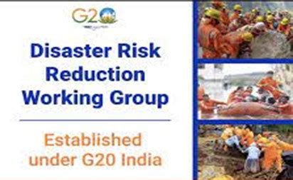 G And Its Disaster Risk Reduction Working Group