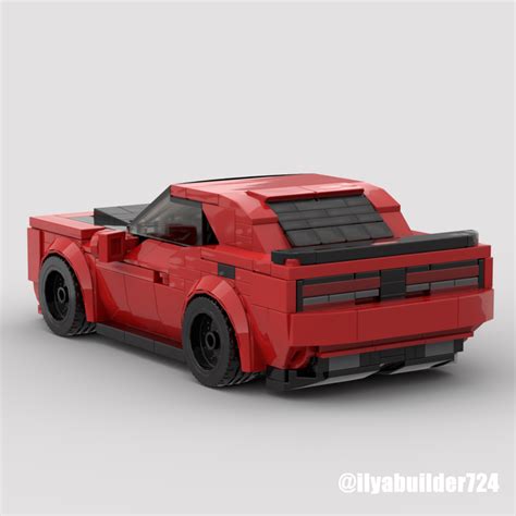 Lego Moc Dodge Challenger Demon By Ilyabuilder724 Rebrickable Build With Lego