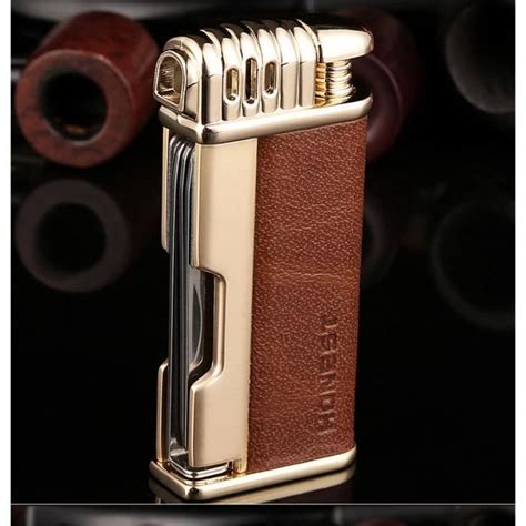 Briquet à Jet Butane pour hommes avec tube outil tige de tuyau