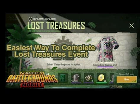 Easiest Way To Complete Lost Treasures Event Pubg Mobile New Event