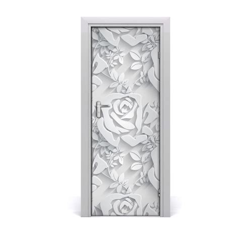 Autocollant De Porte Des Roses Tulup Fr