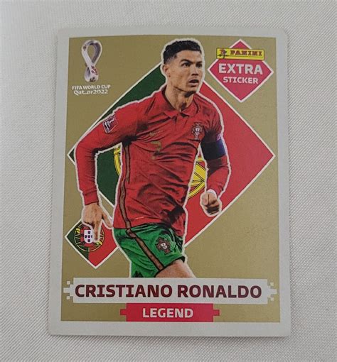 Figurinha Cristiano Ronaldo Dourada Legend Lbum Da Copa Item P