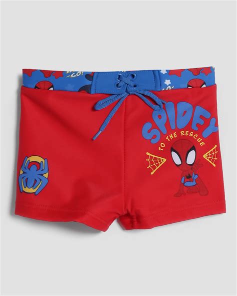 Riachuelo Sunga Infantil Proteção UV 50 Homem Aranha Vermelho Azul