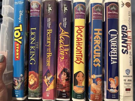 Disney Vhs Lot Of Toy Story Lion King Beauty Beast Aladdin And More