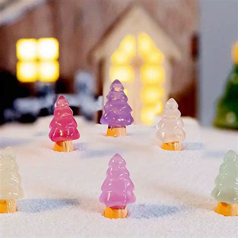 Crystal Mini Christmas Tree Sculpture Statue Wishing Tree - Temu