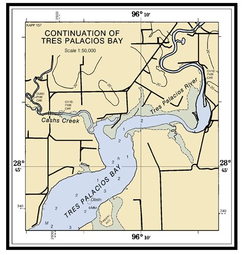 Tres Palacios Bay Nautical Chart ΝΟΑΑ Charts Maps