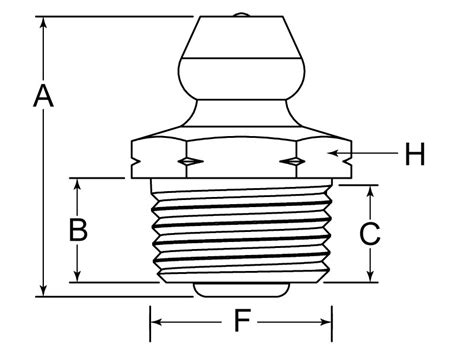 Grease Fitting Zerk 18 28 Bspt Stainless Steel Pv Gl Huyett