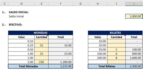 Plantilla En Excel Para Arqueo De Caja Diario Hojas De C Lculo Cajas