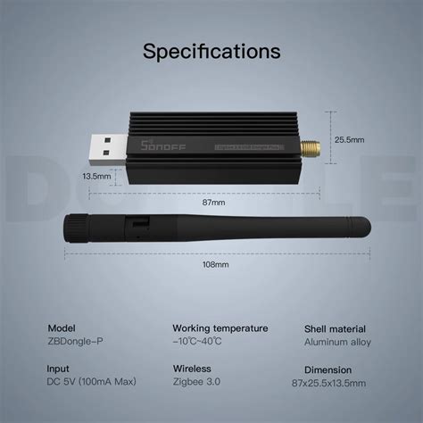 SONOFF-ZB Dongle Plus USB Zigbee Gateway Analyzer,2MQTT Wild Capture ...