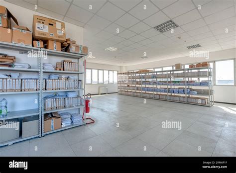 Archive Room In An Industrial Building Stock Photo Alamy