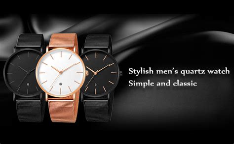 Micgigi Montre Bracelet Analogique Quartz Pour Homme Avec Bracelet En