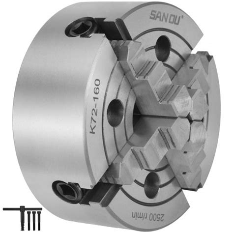 VEVOR K72 160 Lathe Chuck 6 4 Jaw Independent Reversible Jaw Metal