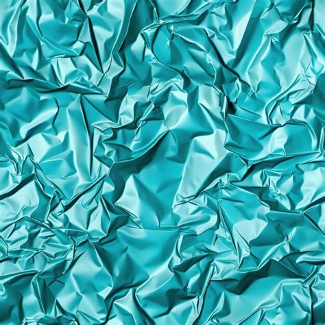 Abstract Blue Crumpled Foil Premium Ai Generated Image