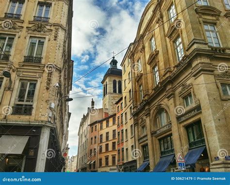 Lyon Old Town District, Vieux Lyon, France Editorial Stock Image ...