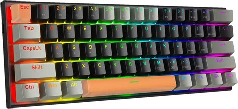 Amazon E Yooso Teclado Mec Nico Para Juegos Con Cable