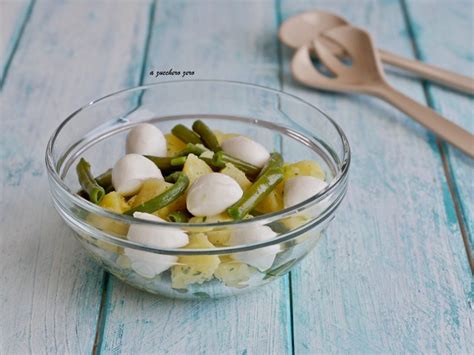 Insalata Di Patate E Fagiolini Con Mozzarella A Zucchero Zero