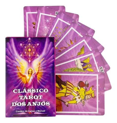 Baralho Clássico Tarot Dos Anjos Rosa Deck 22 Cartas Oráculo