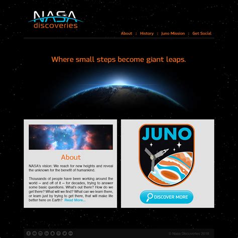 NASA Discoveries on Behance