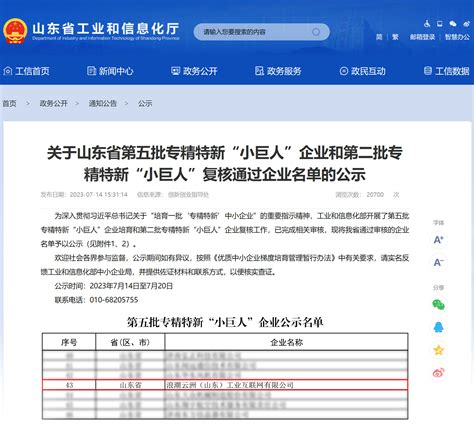 浪潮云洲获得国家级专精特新“小巨人”认定新能源资讯新能源网
