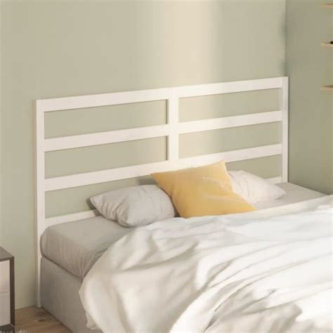 Atyhao Tête de lit Blanc 166x4x100 cm Bois massif de pin AB817651 98666