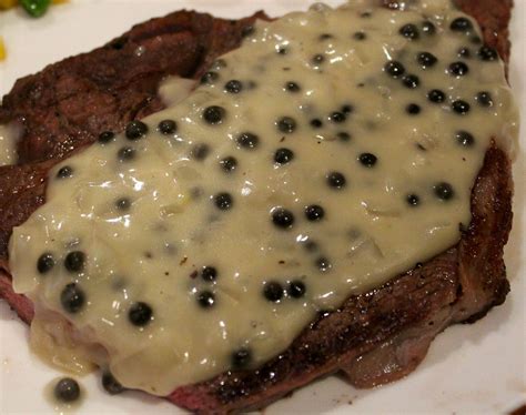 Steak With Creamy Green Peppercorn Sauce – Icing On The Steak